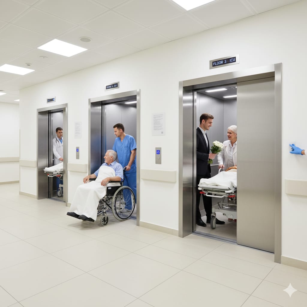Hospital Medical Elevator - Triangle Clif Bangalore
